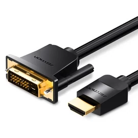 KÁBEL HDMI -> DVI, 5m, (fekete), Vention
