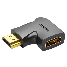 ADAPTER HDMI/M (270fokos) -> HDMI/F (4K,síkl, fek), Vention