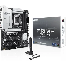 Asus Alaplap - Intel PRIME Z890-P WIFI LGA1851 (Z890, ATX, 4xDDR5 8666+MHz, 4xSATA3, 4xM.2, HDMI+DP)