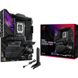 Asus Alaplap - Intel ROG STRIX Z890-E GAMING WIFI LGA1851 (Z890, ATX, 4xDDR5 8800+MHz, 4xSATA3, 7xM.2, HDMI+DP)