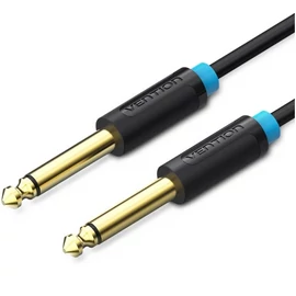 KÁBEL 6.5mm jack/M -> M Audio kábel 1m fekete, Vention