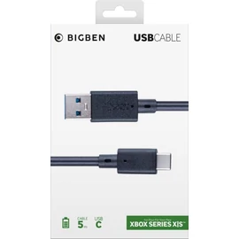 Bigben Interactive XBOX Series X USB-C Charging and Data Cable 5m Black