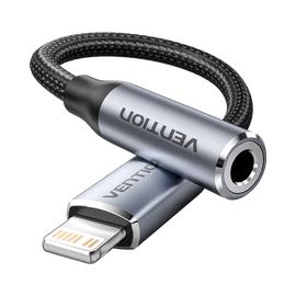 KÁBEL 3.5mm jack/F -> Lightning, 0,1m,Vention