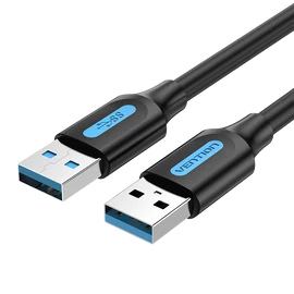KÁBEL USB-A 3.0/M ->  USB-A 3.0/M, 0,5m,(PVC,fekete) Vention