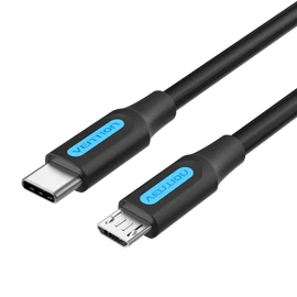 KÁBEL USB-C 2.0/M ->  Micro B/M, 1,5m, Vention