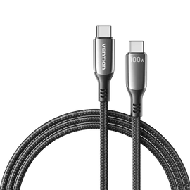 KÁBEL USB-C/M -> USB-C/M, 1,2m, (5A,fekete), Vention
