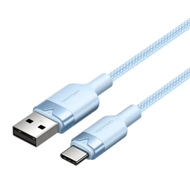 KÁBEL USB-A 2.0/M -> USB-C/M, 1m,(blue,3A), Vention