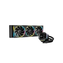 DeepCool CPU Water Cooler - LM360 (max 36,07dB; max. 122,52 m3/h; 3x12cm, LED kijelző, fekete)