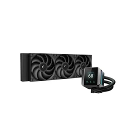 DeepCool CPU Water Cooler - MYSTIQUE 360 (max 21dB; max. 123,09 m3/h; 3x12cm, LED kijelző, fekete)