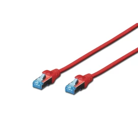 DIGITUS CAT5e SF/UTP PVC 3m piros patch kábel