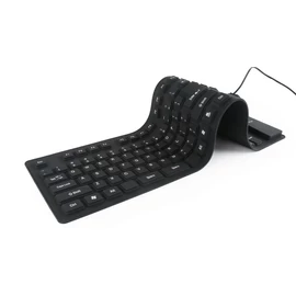 Gembird Flexible Keyboard & OTG adapter Black US