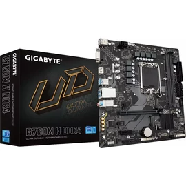 Gigabyte Alaplap - Intel B760M H DDR4 s1700 (B760, 2xDDR4 3200MHz, D-SUB/HDMI, 4xSATA3, M.2, 6xUSB2.0, 6xUSB3.1)