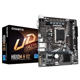 Gigabyte Alaplap - Intel H610M H V2 s1700 (H610, 2xDDR5 4800MHz, 1xGBE LAN, 4xSATA3, M.2, 8xUSB2.0, 4xUSB3.1)
