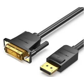 KÁBEL DP -> DVI, 1m, (fekete), Vention