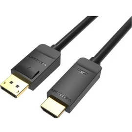 KÁBEL DP 4K -> HDMI, 1,5m, (fekete), Vention