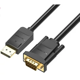 KÁBEL DP -> VGA 2m (fekete), Vention
