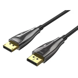 KÁBEL DP/M -> DP/M 5m, (8K, optikai, fekete) , Vention