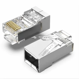 CSATLAKOZÓ UTP (Cat.6A ,RJ45,átlátszó) 100db, Vention
