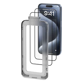 KIJELZŐVÉDŐ iPhone 15 Pro, HD edzett üveg, Vention