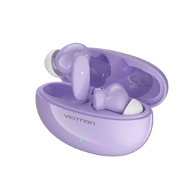FÜLHALLGATÓ SPORT (TWS,USB-C,Mic Wifi headset,lila), Vention