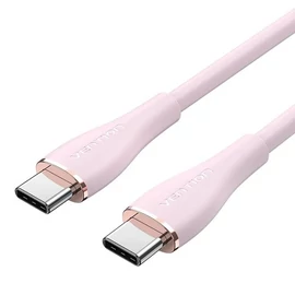 KÁBEL USB-C 2.0/M -> USB-C 2.0/M, 1,5m, (szil,pink), Vention