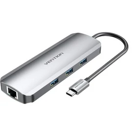 DOKKOLÓ USB-C -> HDMI/USB3/SD/TF/PD, Vention