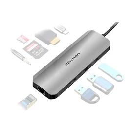 DOKKOLÓ USB-C -> HDMI/USB/RJ45/S, Vention