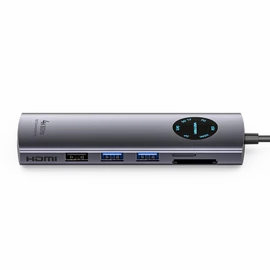 DOKKOLÓ USB-C -> DP/HDMI/USB 3.0*2/USB 2.0/RJ45/SD, Vention