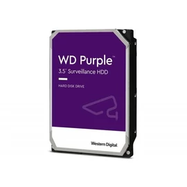 Western Digital 3,5" 6000GB belső SATAIII 5400RPM 256MB PURPLE WD64PURZ winchester 3 év