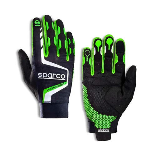 Sparco Hypergrip+ zöld kesztyű (Méret: 12(XL))
