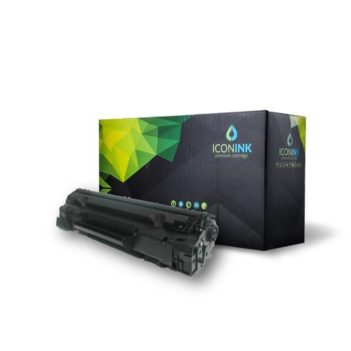 HP CB435A/CRG112/CRG312/CRG412/CRG512/CRG712 Fekete toner 1,5K utángyártott ICONINK