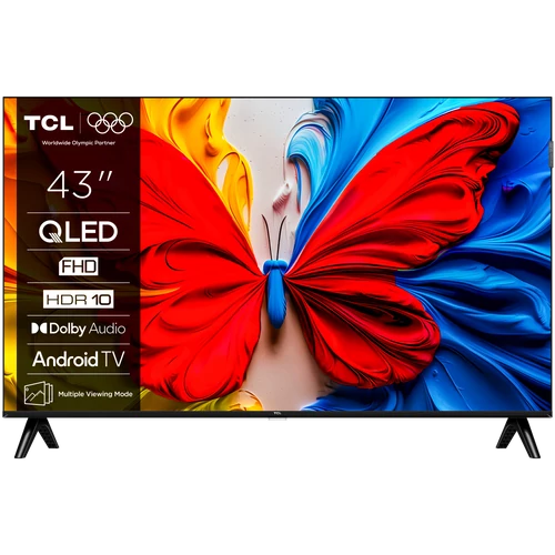 TCL 43S5K 2K QLED Televízió 109cm FHD HDR Android TV