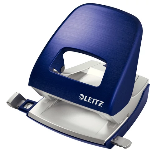 Lyukasztó, kétlyukú, 30 lap, fém, LEITZ 