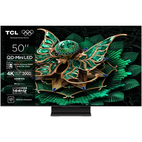 TCL 50C7K LED Televízió 127cm 4K QD-MiniLED HDR Google TV