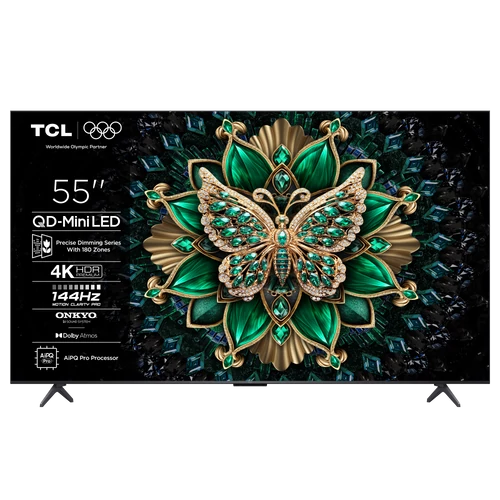 TCL 55C6K LED Televízió 139cm 4K QD-MiniLED HDR Google TV