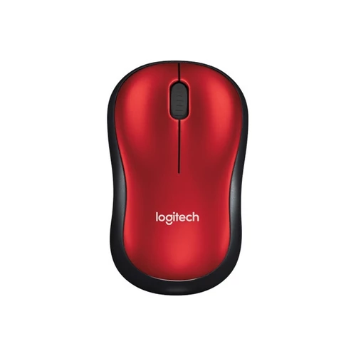 Logitech M185 vezeték nélküli piros notebook egér