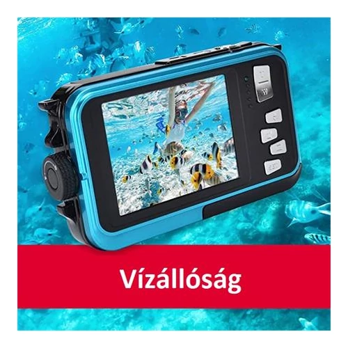 Fényképezőgép, kompakt, digitális, vízálló, AGFAPHOTO 