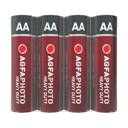 Elem, AA, 4 db, féltartós (szén-cink), zsugor, AGFAPHOTO 