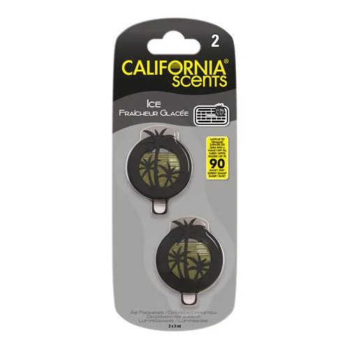 Autóillatosító, mini diffúzer, 2*3 ml, CALIFORNIA SCENTS 