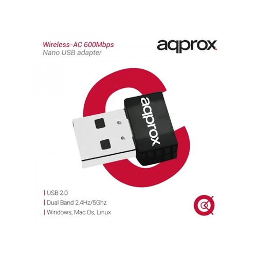 Approx Wireless-AC 600Mbps Nano USB adapter