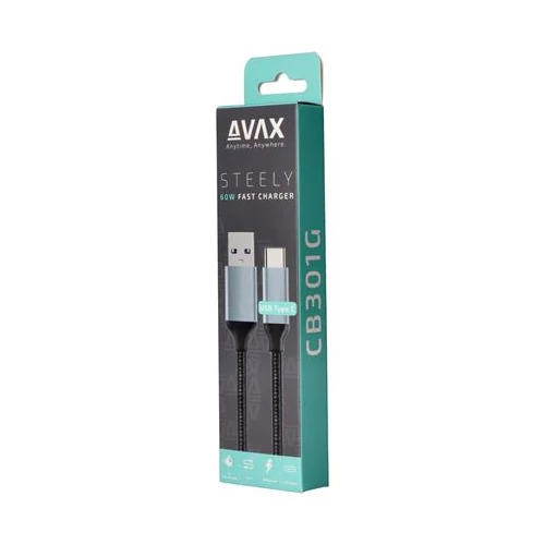 Töltőkábel, USB-A - USB-C, 1,5 m, AVAX 