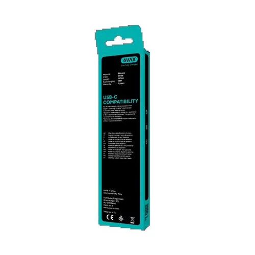 Töltőkábel, USB-A - USB-C, 18W, 1,5 m, AVAX 