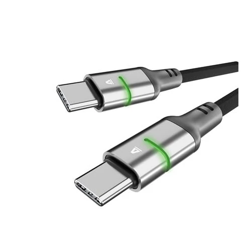 Töltőkábel, USB-C - USB-C, 60W, 1 m, AVAX 