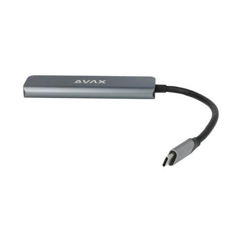 USB-C elosztó-HUB, HDMI+USB-C+2xUSB 3.0, PD, AVAX 