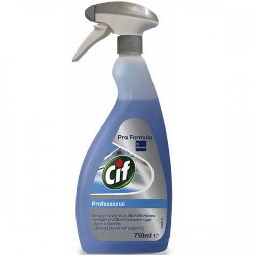 Ablak- és felülettisztítószer, 750 ml, CIF, "Professional"