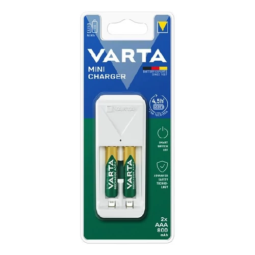 Varta 57656201421 Mini töltő + 2 db AAA 800 mAh akkumulátor