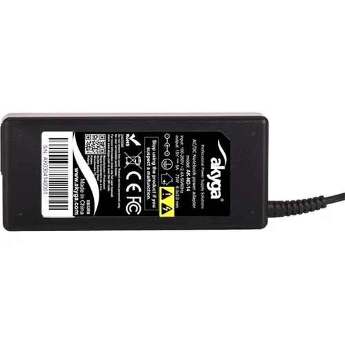 Akyga AK-ND-14 15V/5A/75W 6,3x3,0mm notebook hálózati töltő
