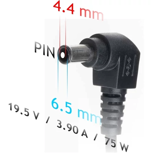 Akyga AK-ND-19 19,5V/3,9A/75W 6,5x4,4mm notebook hálózati töltő