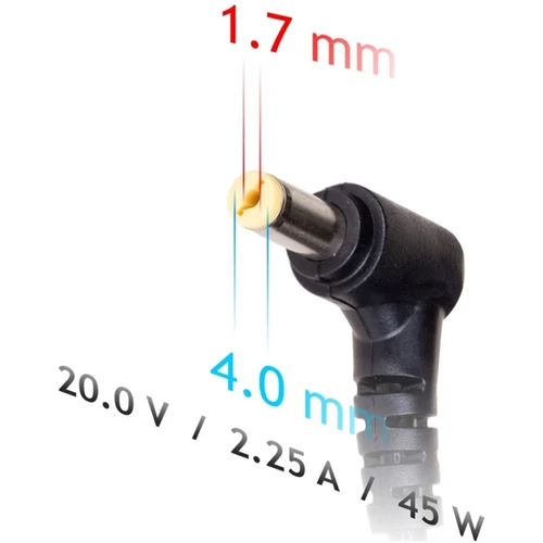 Akyga AK-ND-50 20V/2,25A/45W 4x1,7mm notebook hálózati töltő
