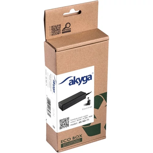 Akyga AK-ND-71 20V/4,5A/90W 5,5x2,5mm notebook hálózati töltő